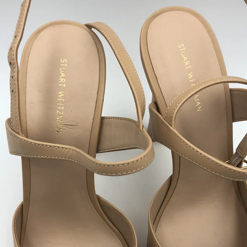 Stuart Weitzman Avenue 130 Leather Platform Pump